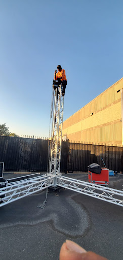 Productions KND stage, LED Video Wall, P.A. sound system, audio, lighting, Dance floor image