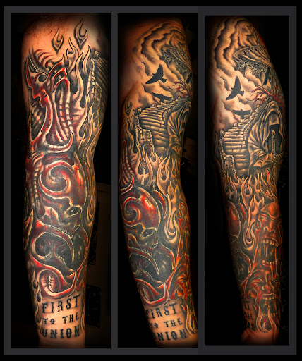 Explore bachelorette tattoo ideas, creative tattoo ideas in Richmond, available at Art Period llc Tattoos and Artwork by Leigh Odom