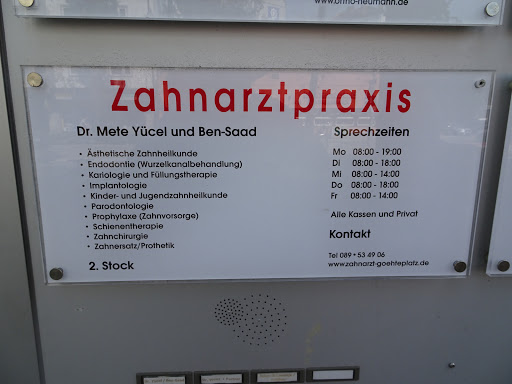 Zahnarztpraxis am Goetheplatz - Frau Dr. Najoua Ben Saad und Herr Dr. Feyzi Mete Yücel