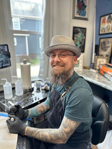Explore sea shell tattoo ideas, creative tattoo ideas in Murrysville, available at Black Armor Tattoo