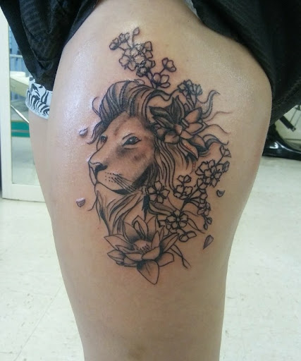 Explore princess mononoke tattoo ideas, creative tattoo ideas in Macon, available at Beauty & Pain Tattoo