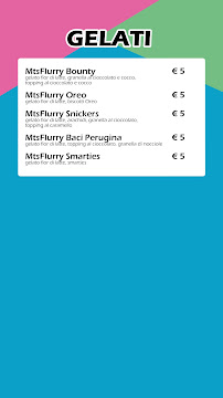 Menu / carte de MeatS à Oria