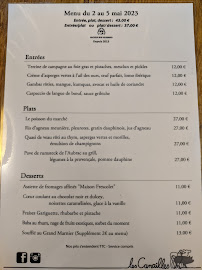 Menu du Les Canailles à Paris