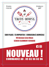 Menu / carte de Tacos house & Pizza à Clermont-Ferrand