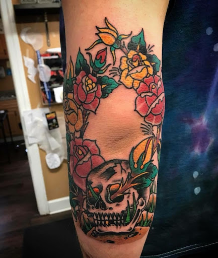 Explore boat tattoo ideas, creative tattoo ideas in Nashville, available at Queen of Hearts Tattoos & Body Piercing