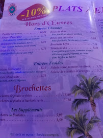 El Koutoubia à Sainte-Geneviève-des-Bois menu