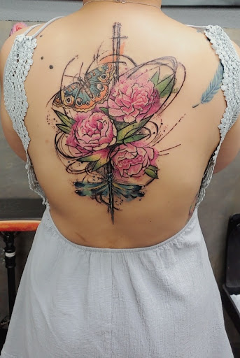 Explore awesome half sleeve tattoo ideas, creative tattoo ideas in Ventura, available at Ventura Tattoo & Piercing