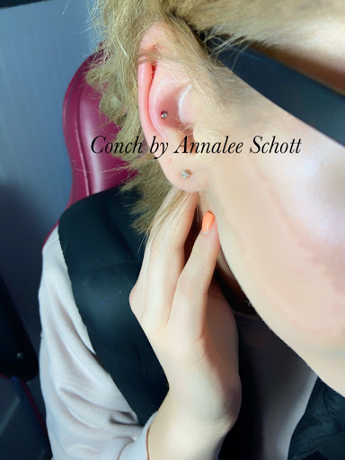 Explore hairline tattoo ideas, creative tattoo ideas in Sheridan, available at The Poke Palace