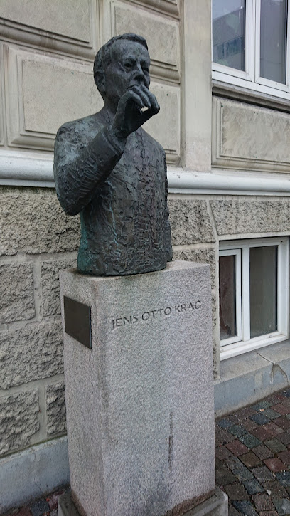 Jens Otto Krag, buste af Knud Nellemose