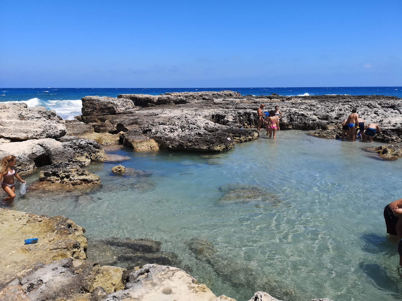 Spiaggia di Punta Sapone'in fotoğrafı çok temiz temizlik seviyesi ile
