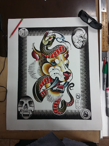 Explore line art tattoo ideas, creative tattoo ideas in Glendale, available at Light Heart Tattoo