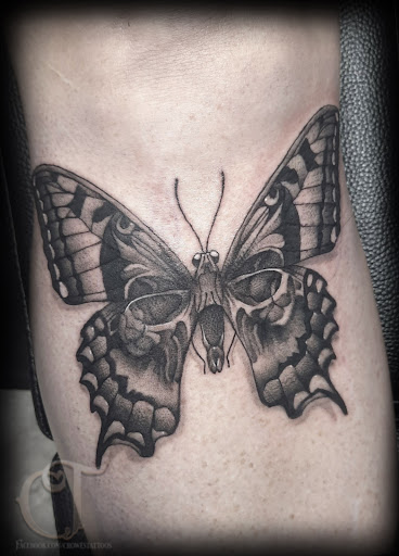 Explore stick poke tattoo ideas, creative tattoo ideas in Houlton, available at Crowes Tattoos