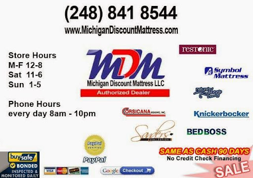 Mattress Store «Michigan Discount Mattress», reviews and photos, 24774 Crestview, Farmington Hills, MI 48335, USA