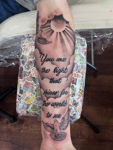 Explore air tattoo ideas, creative tattoo ideas in Rogers, available at Ink Solutions Tattoo