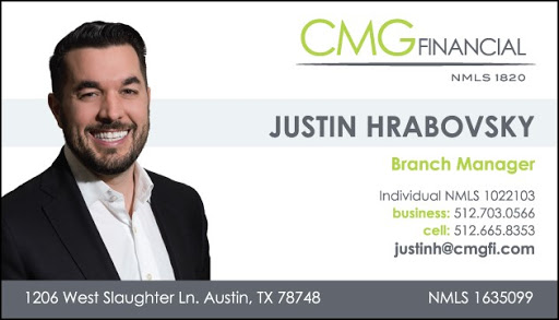 The Justin Hrabovsky Mortgage Team - CMG Financial, 1206 W Slaughter Ln, Austin, TX 78748, Mortgage Lender