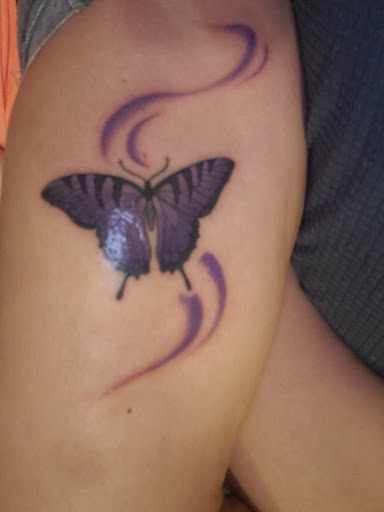 Explore halloween couple tattoo ideas, creative tattoo ideas in Ocala, available at Black Lotus Tattoo & Art Gallery Inc