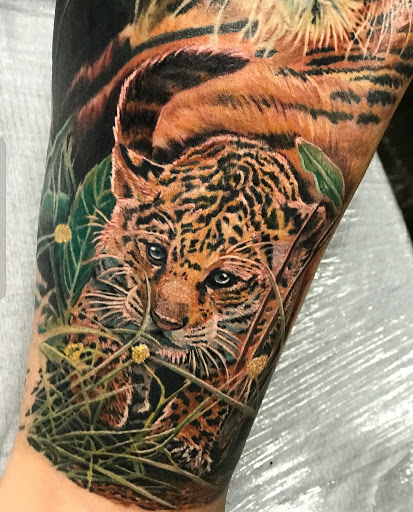 Explore quarter sleeve tattoo ideas, creative tattoo ideas in Coral Springs, available at MB Tattoo Studio