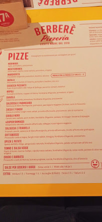 Berberè Pizzeria Porta Romana à Milan menu