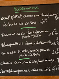 Restaurant français Au Bon Coin Batignolles à Paris (la carte)