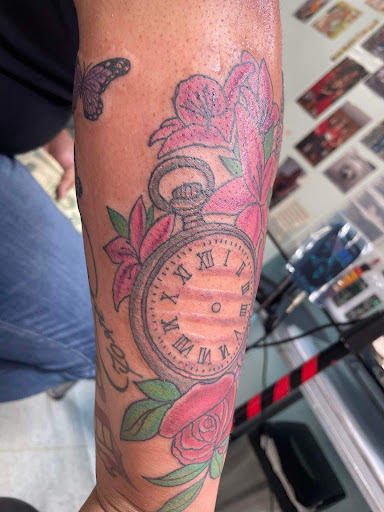 Explore flatline tattoo ideas, creative tattoo ideas in Colonial Heights, available at Connellys Tattooing