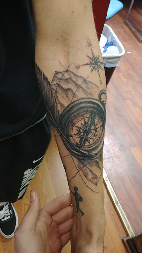 Explore milky way tattoo ideas, creative tattoo ideas in Altoona, available at Black Dragon Tattoo