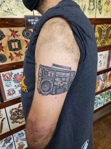 Explore left arm sleeve tattoo ideas, creative tattoo ideas in Wappingers Falls, available at Graceland Tattoo