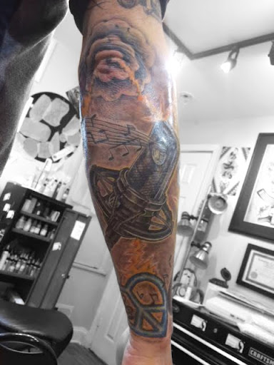 Explore cover up tattoo ideas female leg, creative tattoo ideas in Sandy Spring, available at Tantric Tattoo Boutique