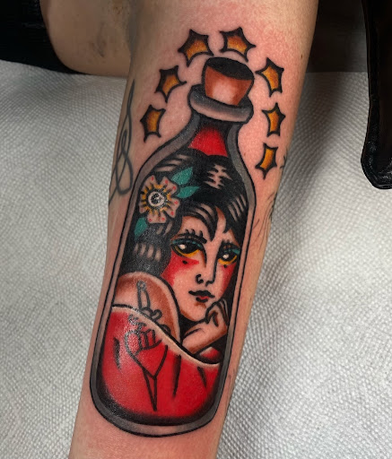 Explore small couples tattoo ideas, creative tattoo ideas in Johnson City, available at Gold Cross Tattoo Co.