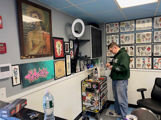 Explore tattoo ideas line work, creative tattoo ideas in Brookfield, available at Hat City Tattoo