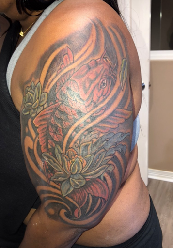 Explore ski tattoo ideas, creative tattoo ideas in Gretna, available at Crest coast tattoo & Art gallery