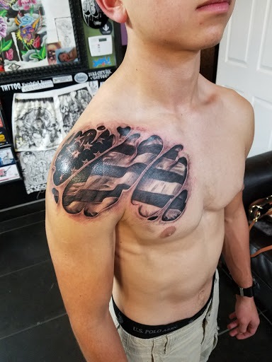 Explore back tattoo idea, creative tattoo ideas in Albuquerque, available at Por Vida Tattoo