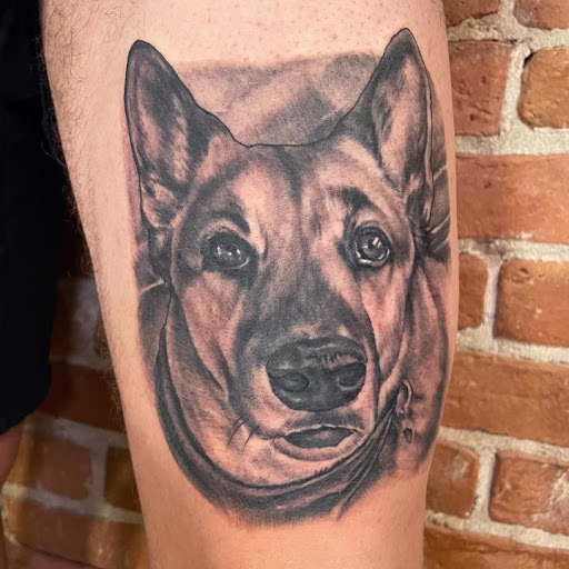 Explore death tattoos ideas, creative tattoo ideas in Buffalo, available at The Tilted Rose Tattoo