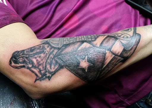 Explore leg tattoo ideas, creative tattoo ideas in Erie, available at EliKingInk