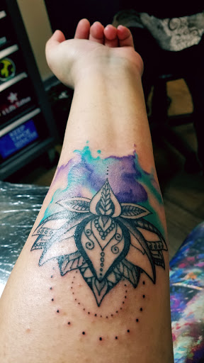 Explore black and white tattoo ideas for men, creative tattoo ideas in Saint Cloud, available at Cream City Tattoo