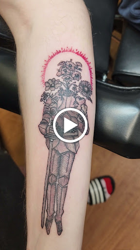 Explore cover up sleeve tattoo ideas, creative tattoo ideas in Williamston, available at Inkd Tattoo Parlor