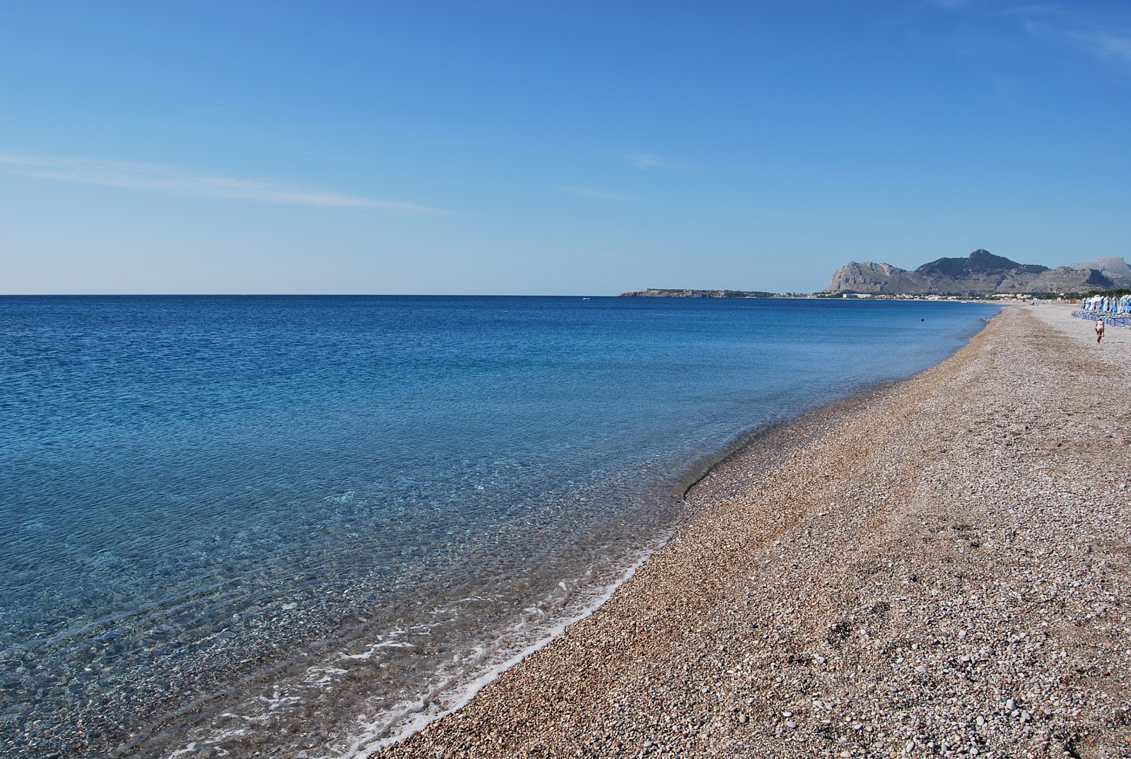 Foto van Afandou Strand en zijn prachtige landschap