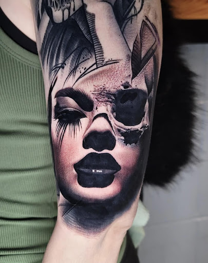 Explore christmas tree tattoo ideas, creative tattoo ideas in Hopkinsville, available at Regeneration Tattoo Gallery