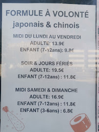 Carte du SUSHI KIMI Restaurant japonais/chinois à volonté - Plats à emporter à Orléans