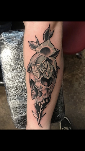 Explore baphomet tattoo ideas, creative tattoo ideas in Danville, available at BarbedWire Ink Tattoos