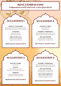 Menu / carte de Koh E Noor Restaurant Indien Paris 19 à Paris