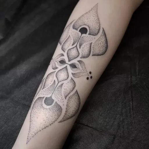 Explore tattoo on thigh ideas, creative tattoo ideas in Austin, available at Studio Ink