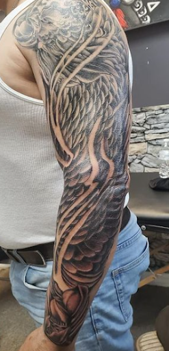 Explore gore tattoo ideas, creative tattoo ideas in Passaic, available at District 36 Tattoo Parlor