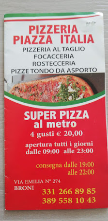 Pizzeria piazza italiana Via Emilia, 274, 27043 Broni PV, Italia