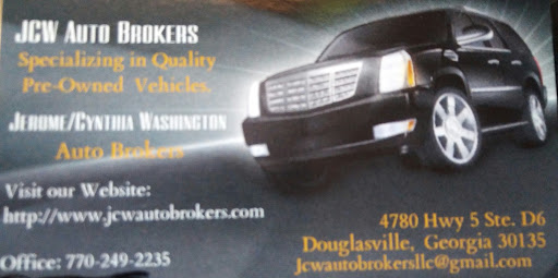Used Car Dealer «JCW Auto Brokers LLC», reviews and photos, 4780 GA-5 D-6, Douglasville, GA 30135, USA