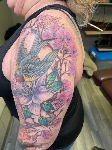 Explore patchwork tattoo ideas male, creative tattoo ideas in Watford City, available at Soulful Ink Studios