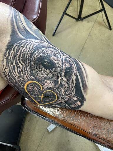 Explore army veteran tattoo ideas, creative tattoo ideas in Maryland Heights, available at Thirteen Roses Tattoo & Aesthetics