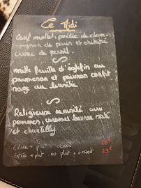 Bistro Autour du Beurre Bordier à Saint-Malo menu