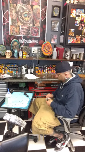 Explore trippy mushroom tattoo ideas, creative tattoo ideas in Midlothian, available at Firehouse Tattoos