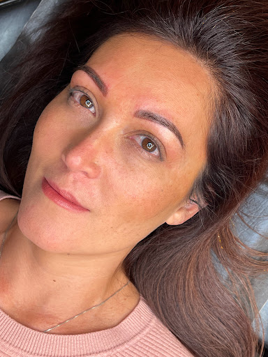 Explore dog sleeve tattoo ideas, creative tattoo ideas in Peoria Heights, available at BeautiFULL Brows By Jen Microblading - Permanent Makeup Wild Honey Beauty Studio