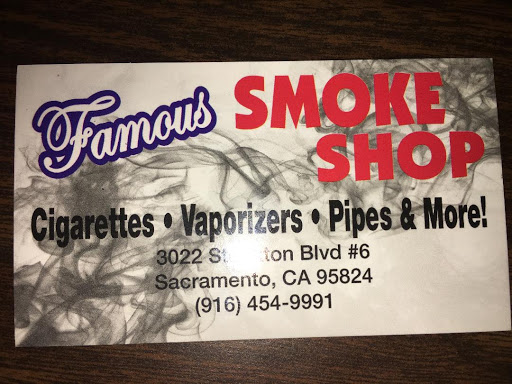 Tobacco Shop «Famous Smoke Shop», reviews and photos, 3022 Stockton Blvd # 6, Sacramento, CA 95820, USA
